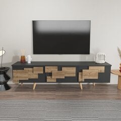 TV alus Asir, 160x45x35 cm, hall/pruun price and information | Television bases | hansapost.ee