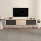 TV alus Asir, 160x45x34,5 cm, must/pruun цена и информация | Televiisori alused | hansapost.ee