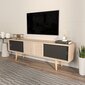 TV alus Asir, 160x45x34,5 cm, must/pruun цена и информация | Televiisori alused | hansapost.ee