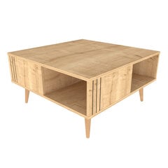 Diivanilaud Asir, 89,6x89,6x46,5 cm, beež price and information | Coffee tables | hansapost.ee