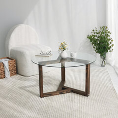 Кофейный столик Kalune Design Miro, темно-коричневый цена и информация | Журнальные столики | hansapost.ee