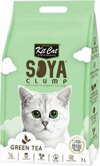 Наполнитель растительный Kit Cat SoyaClump Green Tea 7л цена и информация | Наполнители для туалета | hansapost.ee