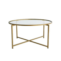 Кофейный столик Kalune Design Gold Sun, золотистый цена и информация | Журнальные столики | hansapost.ee