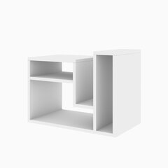 Приставной столик Kalune Design Abies, белый цена и информация | Журнальные столики | hansapost.ee