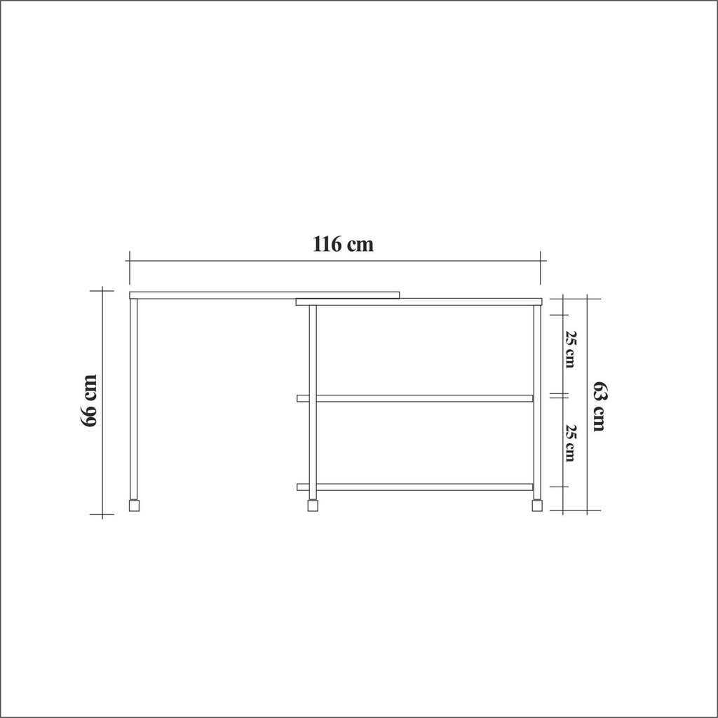 Abilaud Kalune Design Melin, pruun/must цена и информация | Diivanilauad | hansapost.ee