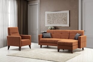 Pehme mööblikomplekt Asir Polya L, pruun price and information | Upholstered furniture sets | hansapost.ee