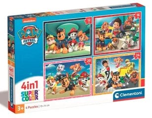 Набор из 4 пазлов Clementoni Щенячий Патруль (Paw Patrol), 72д. цена и информация | Пазлы | hansapost.ee