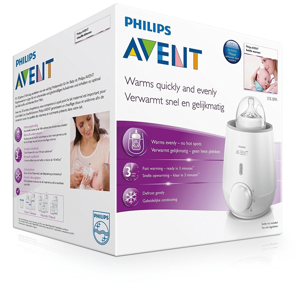 Philips Fast baby bottle warmer Avent SCF355 цена и информация | Pudelisoojendajad ja sterilisaatorid | hansapost.ee