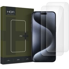 HOFI GLASS PRO+ 2-PACK IPHONE 16 PRO ПРОЗРАЧНОЕ ЗАКАЛЕННОЕ СТЕКЛО цена и информация | Защитные пленки для телефонов | hansapost.ee