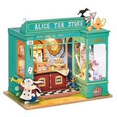 Миниатюра для сборки Robotime 3D Alice's Tea Store цена и информация | Конструкторы и кубики | hansapost.ee