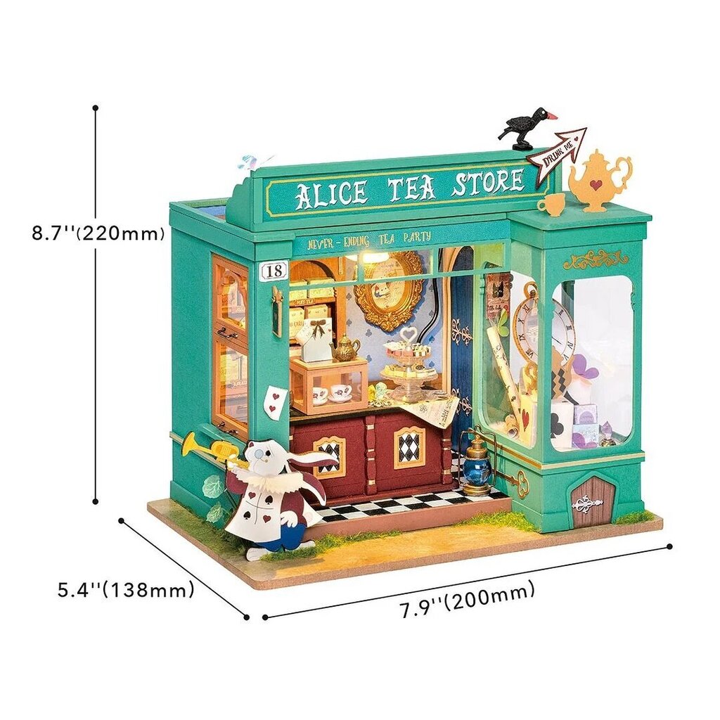 Minimaja 3D-konstruktor Alice's Tea Store hind ja info | Klotsid ja konstruktorid | hansapost.ee