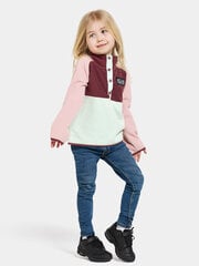 Didriksons laste pusa MONTE HALF BUTTON 4, kahvatu piparmünt price and information | Sweaters, vests and jackets for girls | hansapost.ee