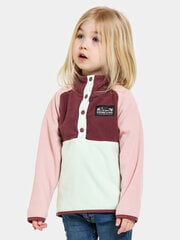 Didriksons laste pusa MONTE HALF BUTTON 4, kahvatu piparmünt price and information | Sweaters, vests and jackets for girls | hansapost.ee