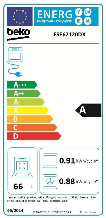 Beko FSE62120DX hind ja info | Gaasipliidid | hansapost.ee