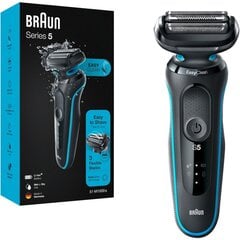 Braun Series 5 51-M1000s цена и информация | 9D бритвы 6-в-1 электрические бритвы для лысины водостойкие влажные/сухие мужские бритвы для ухода за волосами USB аккумуляторная бритва для бороды | hansapost.ee