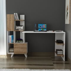 Kirjutuslaud Asir Alis, valge/pruun price and information | Computer desks, writing desks | hansapost.ee