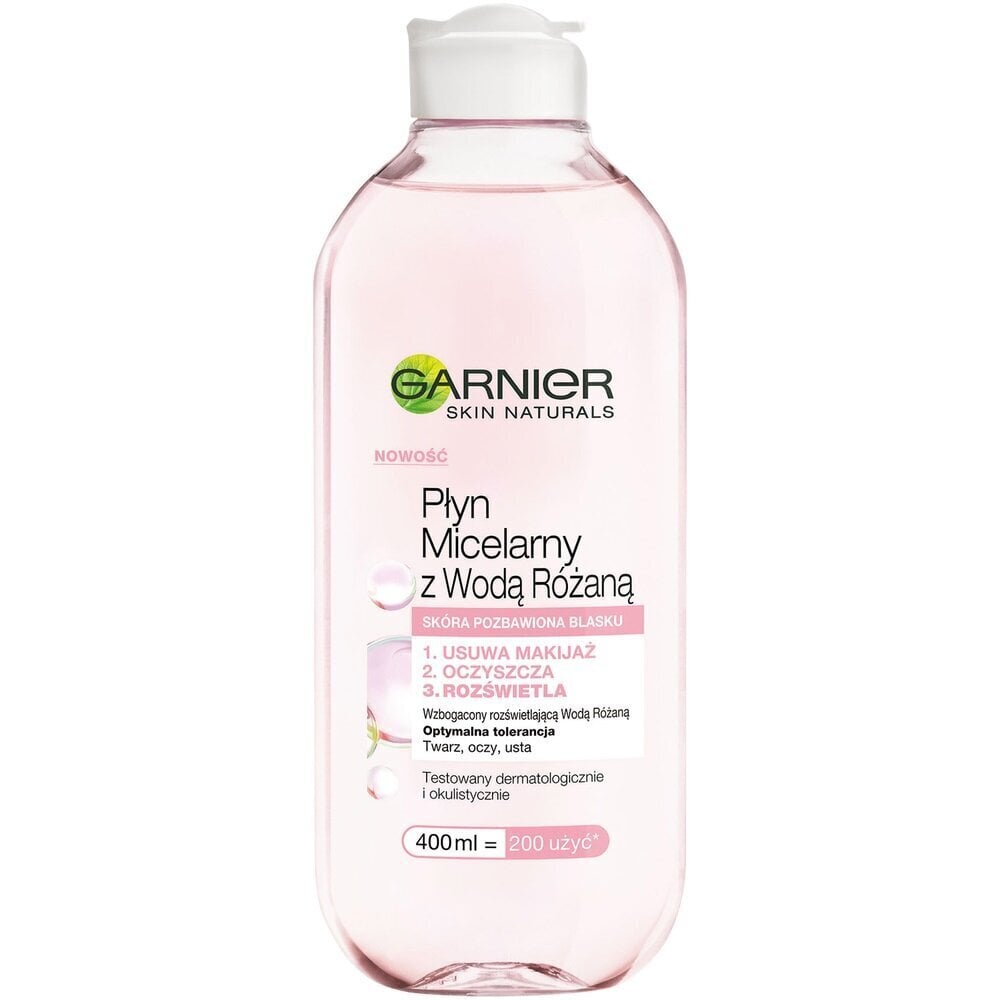 Mitsellaarvesi Garnier Skin Naturals Rose, 400 ml hind ja info | Näopuhastusvahendid | hansapost.ee