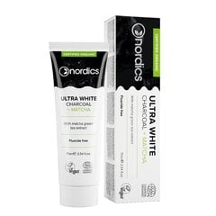 Hambapasta Nordics Ultra White Charcoal + Matcha Toothpaste, 75 ml цена и информация | Зубные щетки, пасты | hansapost.ee