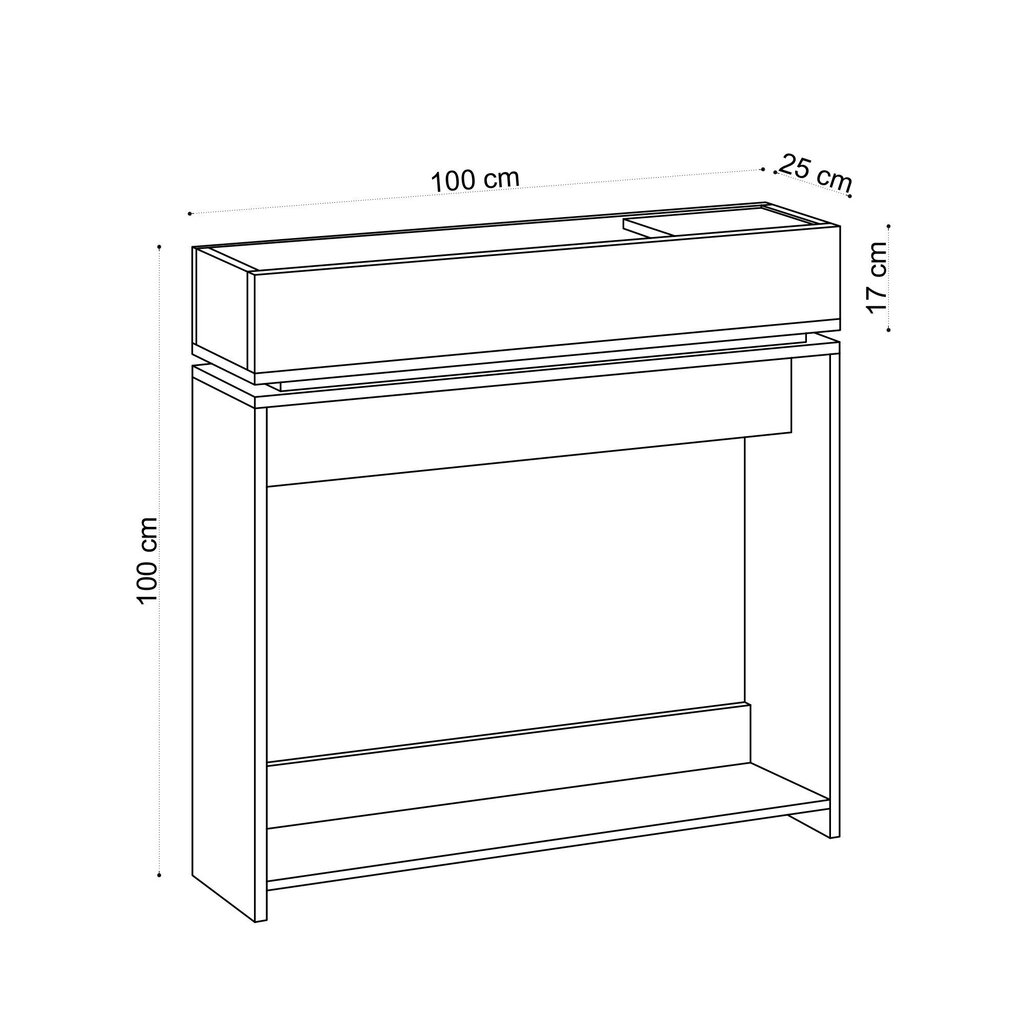 Konsool Asir Puppa Sapphire Oak, pruun цена и информация | Konsoollauad | hansapost.ee