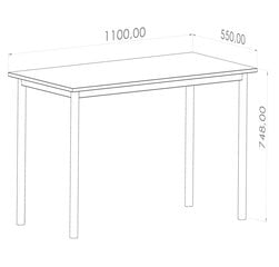 Kirjutuslaud Asir Viv, pruun price and information | Computer desks, writing desks | hansapost.ee