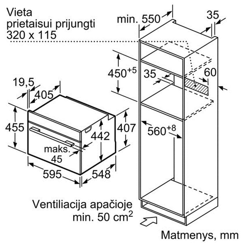 Kahjustatud pakendiga toode. Integreeritav kompaktahi Bosch (mikrolainefunktsiooniga), CMG633BS1 hind ja info | Suured kodumasinad defektiga pakendis | hansapost.ee