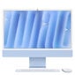 iMac 24” 4,5K Retina, Apple M4 8C CPU, 8C GPU/16GB/256GB SSD/Blue/INT MWUF3ZE/A price and information | Lauaarvutid | hansapost.ee