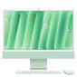 iMac 24” 4.5K Retina, Apple M4 10C CPU, 10C GPU/16GB/256GB SSD/Green/RUS MWUY3RU/A цена и информация | Lauaarvutid | hansapost.ee