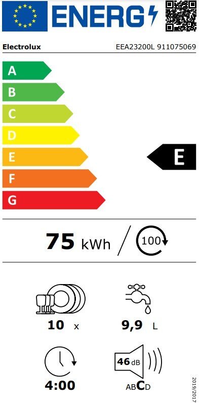 Electrolux EEA23200L hind ja info | Nõudepesumasinad | hansapost.ee