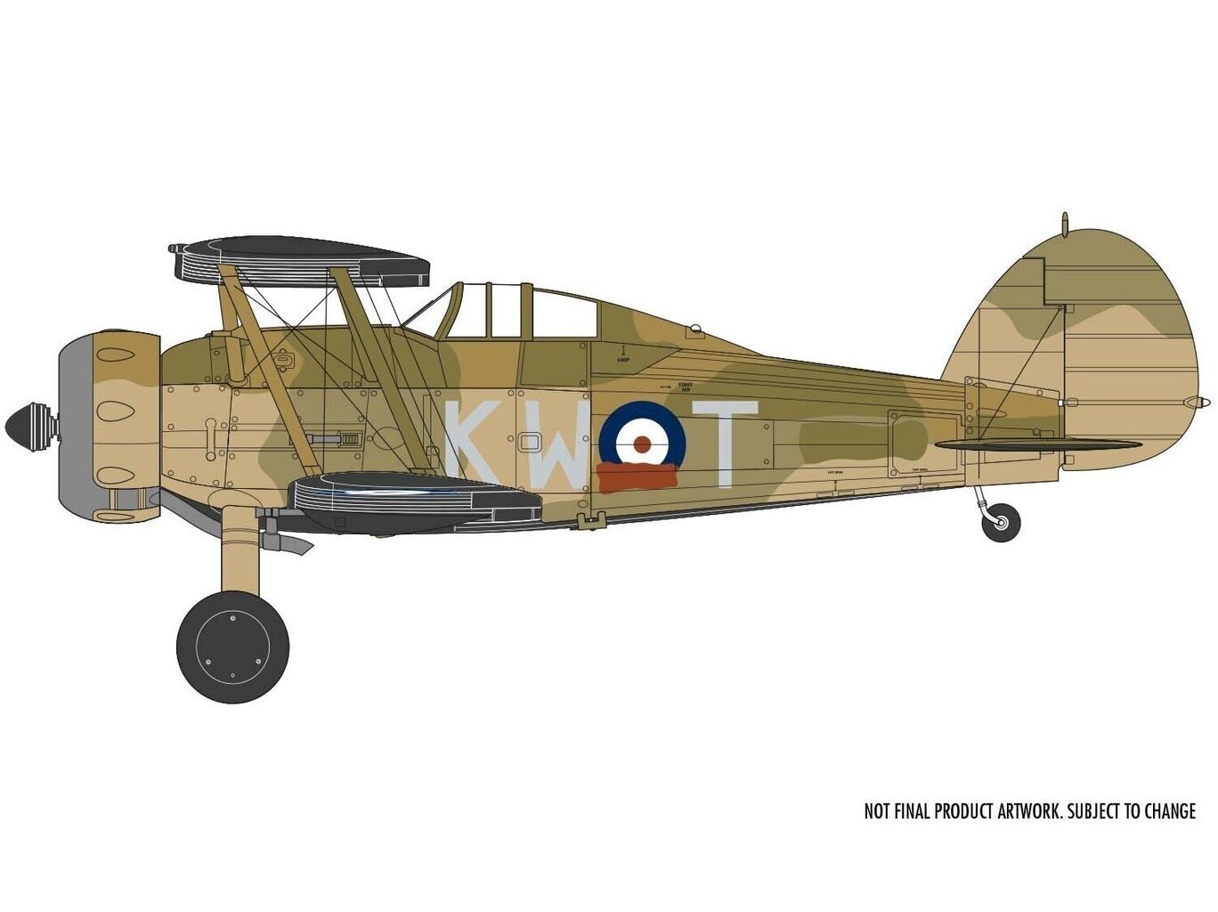 Airfix - Gloster Gladiator Mk.I/Mk.II, 1/72, A02052A hind ja info | Klotsid ja konstruktorid | hansapost.ee