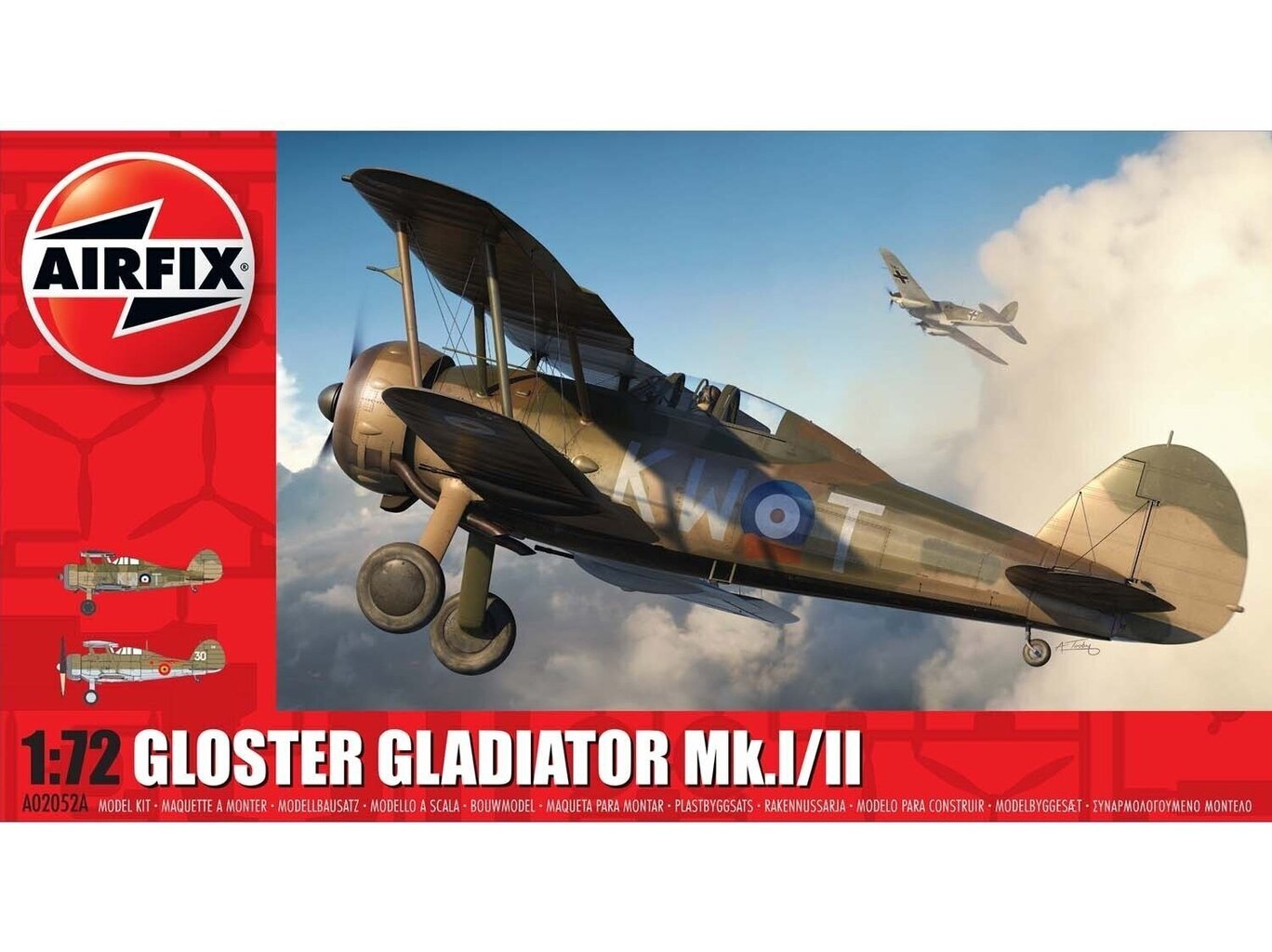 Airfix - Gloster Gladiator Mk.I/Mk.II, 1/72, A02052A hind ja info | Klotsid ja konstruktorid | hansapost.ee