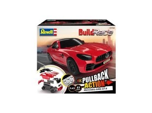 Сборная пластиковая модель Revell - Build‘N Race-Chassis Mercedes-AMG GT R, красная, 1/43, 23154 цена и информация | Конструкторы и кубики | hansapost.ee