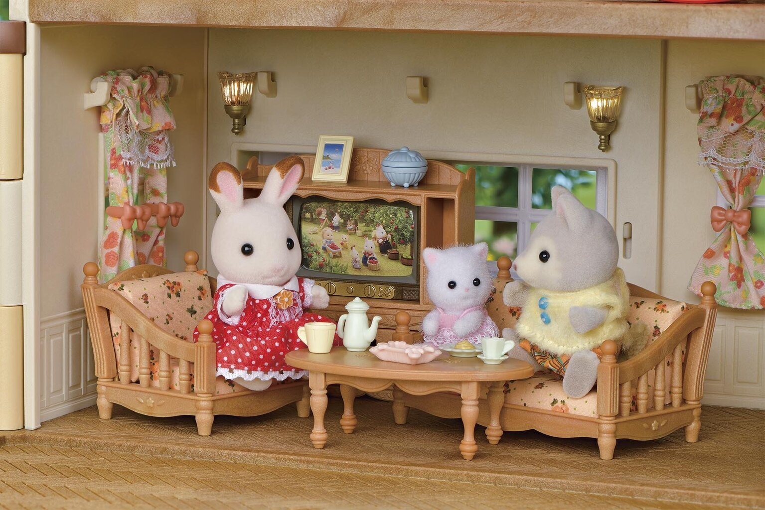 Sylvanian Families mängukomplekt Punase Katusega Maakodu hind ja info | Mänguasjad tüdrukutele | hansapost.ee