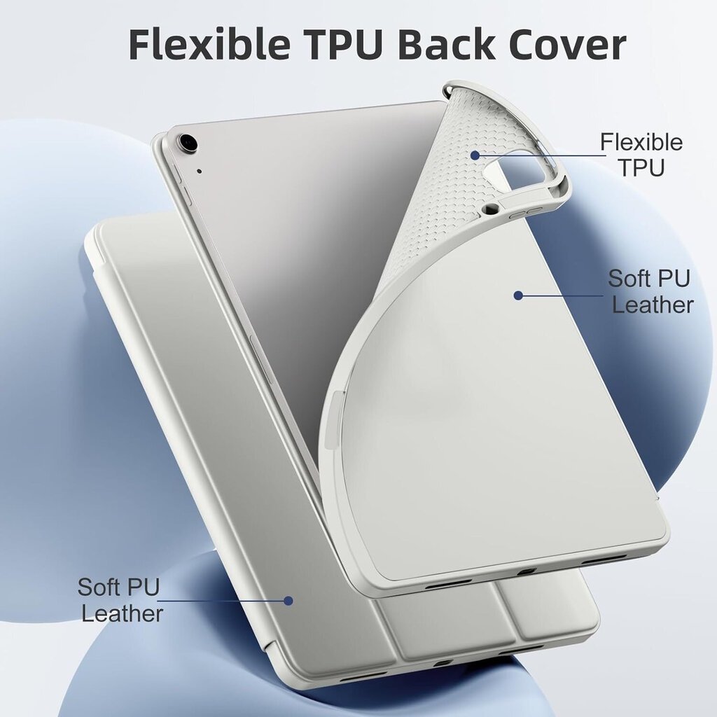 Connect Tri-Fold Stylus Samsung Galaxy Tab A9 Plus X210 Wi-Fi / X215 LTE / X216 5G, Hõbe цена и информация | Tahvelarvuti ümbrised ja kaaned | hansapost.ee