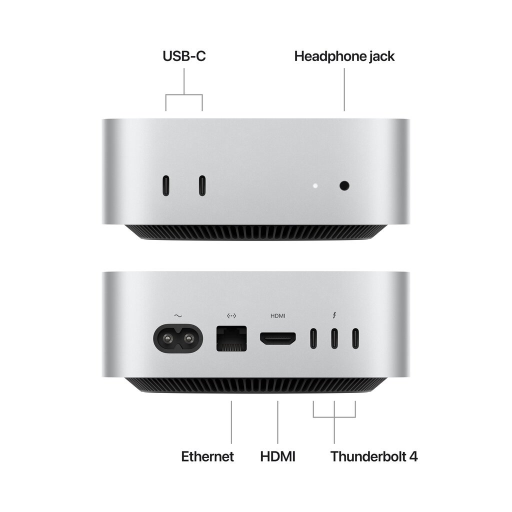 Mac mini Apple M4 10C CPU, 10C GPU/16GB/256GB SSD MU9D3ZE/A цена и информация | Lauaarvutid | hansapost.ee