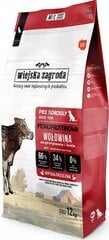 Wiejska Zagroda Monoprotein Beef kuivtoit koertele veiselihaga, 12 kg hind ja info | Koerte kuivtoit ja krõbinad | hansapost.ee