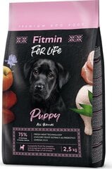 Fitmin For Life Puppy kuivtoit kutsikatele kanaga, 2.5 kg hind ja info | Koerte kuivtoit ja krõbinad | hansapost.ee