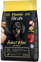 Fitmin For Life Adult Mini kuivtoit väikest tõugu koertele, 2.5 kg hind ja info | Koerte kuivtoit ja krõbinad | hansapost.ee