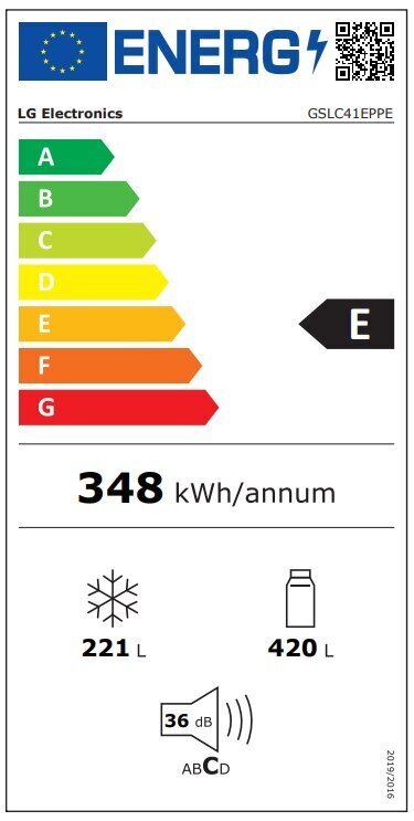 LG GSLC41EPPE цена и информация | Külmkapid-külmikud | hansapost.ee