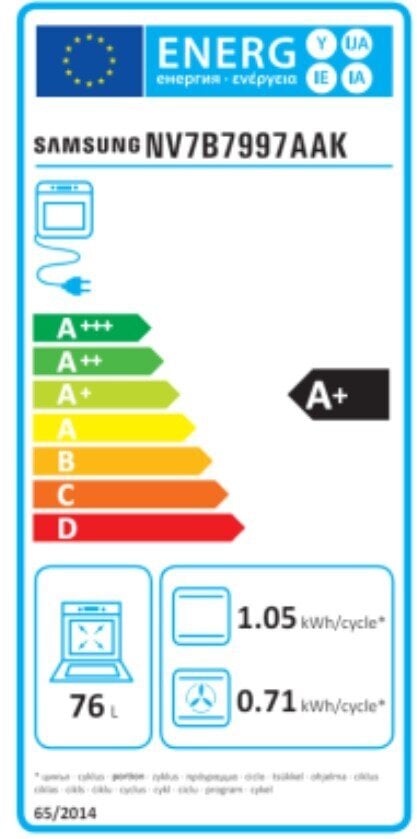 Samsung NV7B7997AAK цена и информация | Ahjud | hansapost.ee