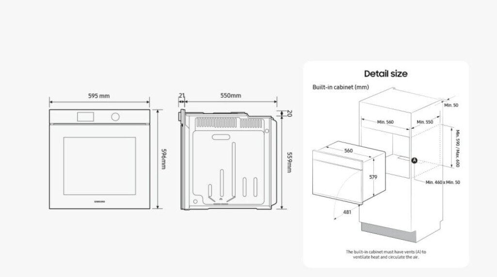 Samsung NV7B7997AAK цена и информация | Ahjud | hansapost.ee