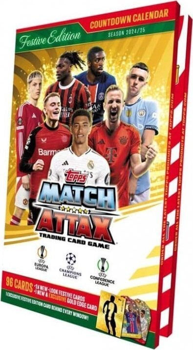 Topps advendikalender Match Attax 2024/2025 hind ja info | Hobikaardid | hansapost.ee