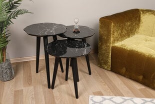 2-osaline kohvilauakomplekt Asir Forga, must price and information | Coffee tables | hansapost.ee