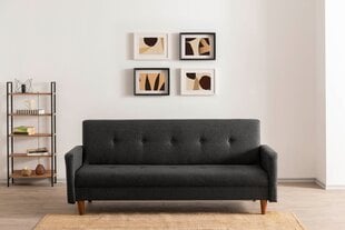 3 vietų sofa-lova Hiko - Dark Grey цена и информация | Диваны | hansapost.ee