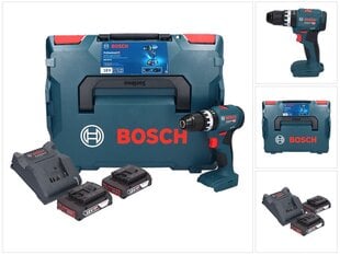 Bosch GSB 18V-45 Akulööktrell 18 V 45 Nm + 2x 2,0 Ah akut + laadija + L-Boxx price and information | Cordless drills, drills and screwdrivers | hansapost.ee