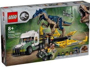 76966 LEGO® Jurassic World dinosauruse missioonid: Allosauruse transpordiveok hind ja info | Klotsid ja konstruktorid | hansapost.ee