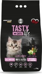 Biofeed kuivtoit kassile Tasty Cats Life Kitten Junior Rabbit, 8kg hind ja info | Kassi kuivtoit ja kassikrõbinad | hansapost.ee