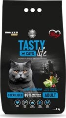 Biofeed kuivtoit kassile Tasty Cats Life Sterilised Salmon, 8kg hind ja info | Kassi kuivtoit ja kassikrõbinad | hansapost.ee