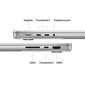 MacBook Pro 14" Apple M4 Pro 12C CPU, 16C GPU/24GB/512GB SSD/Silver/RUS MX2E3RU/A цена и информация | Sülearvutid | hansapost.ee