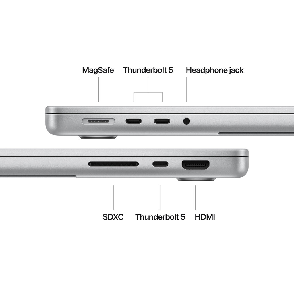 MacBook Pro 14" Apple M4 Max 14C CPU, 32C GPU/36GB/1TB SSD/Silver/RUS MX2G3RU/A hind ja info | Sülearvutid | hansapost.ee