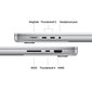 MacBook Pro 16" Apple M4 Max 14C CPU, 32C GPU/36GB/1TB SSD/Silver/SWE MX2V3KS/A цена и информация | Sülearvutid | hansapost.ee